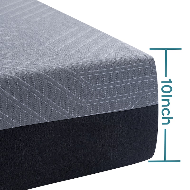 10-inch Memory Foam Mattress, Cooling Gel Hybrid Mattress