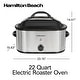 preview thumbnail 8 of 6, Hamilton Beach 22 Quart Stainless Steel Electric Roaster Oven