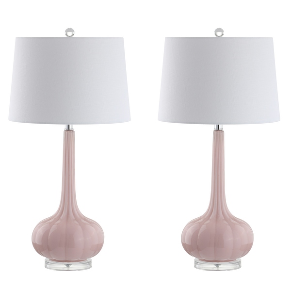 Grey and pink bedside lamps outlet
