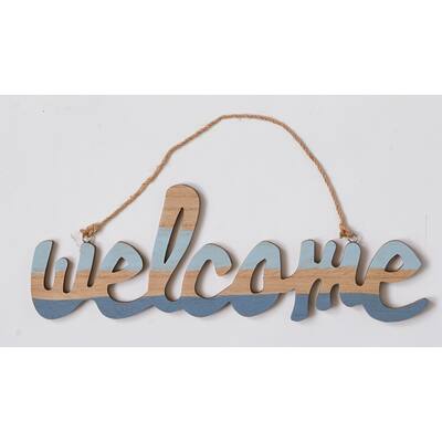 16" Wood Welcome Sign - 7.5