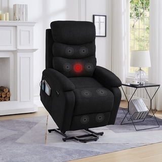 Power Lift Recliner Chair Electric Sofa Chair With Vibration Massage ...