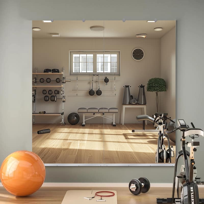 Wall Mirror Home Gym Mirror Dance Studio Mirror Tempered Glass Mirror