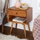 preview thumbnail 12 of 51, Middlebrook Mid-Century Solid Wood 1-Drawer, 1 Shelf Nightstand