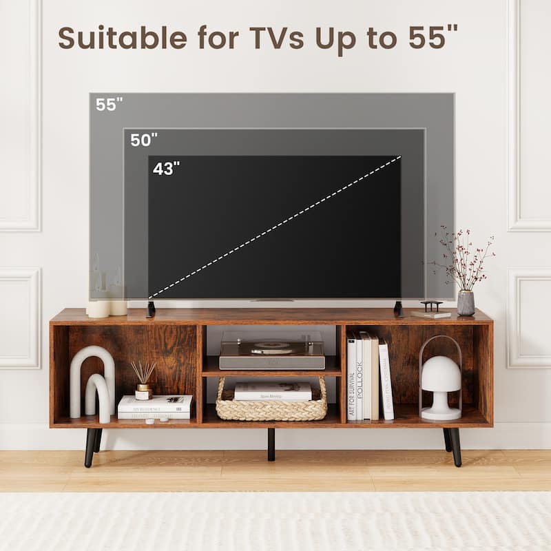 Costway 47.5" Console Cabinet for 55-Inch TVs with Storage Shelves - See Details