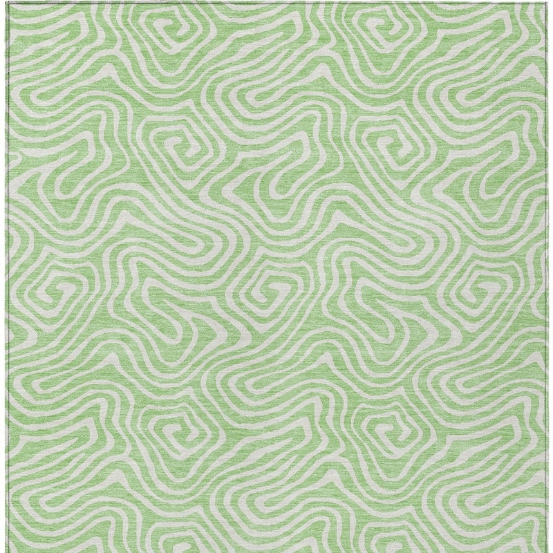 HomeRoots Abstract Transitional Rectangle Outdoor Rug