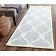 preview thumbnail 37 of 54, SAFAVIEH Handmade Cambridge Sinda Modern Moroccan Wool Rug 2'6" x 8' Runner - Blue/Ivory - Runner
