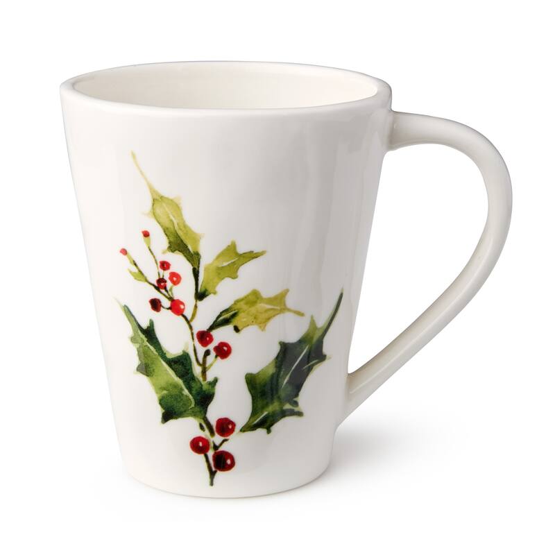 Certified International Holly And Vines Set of 4 Mugs 18 oz. asst.