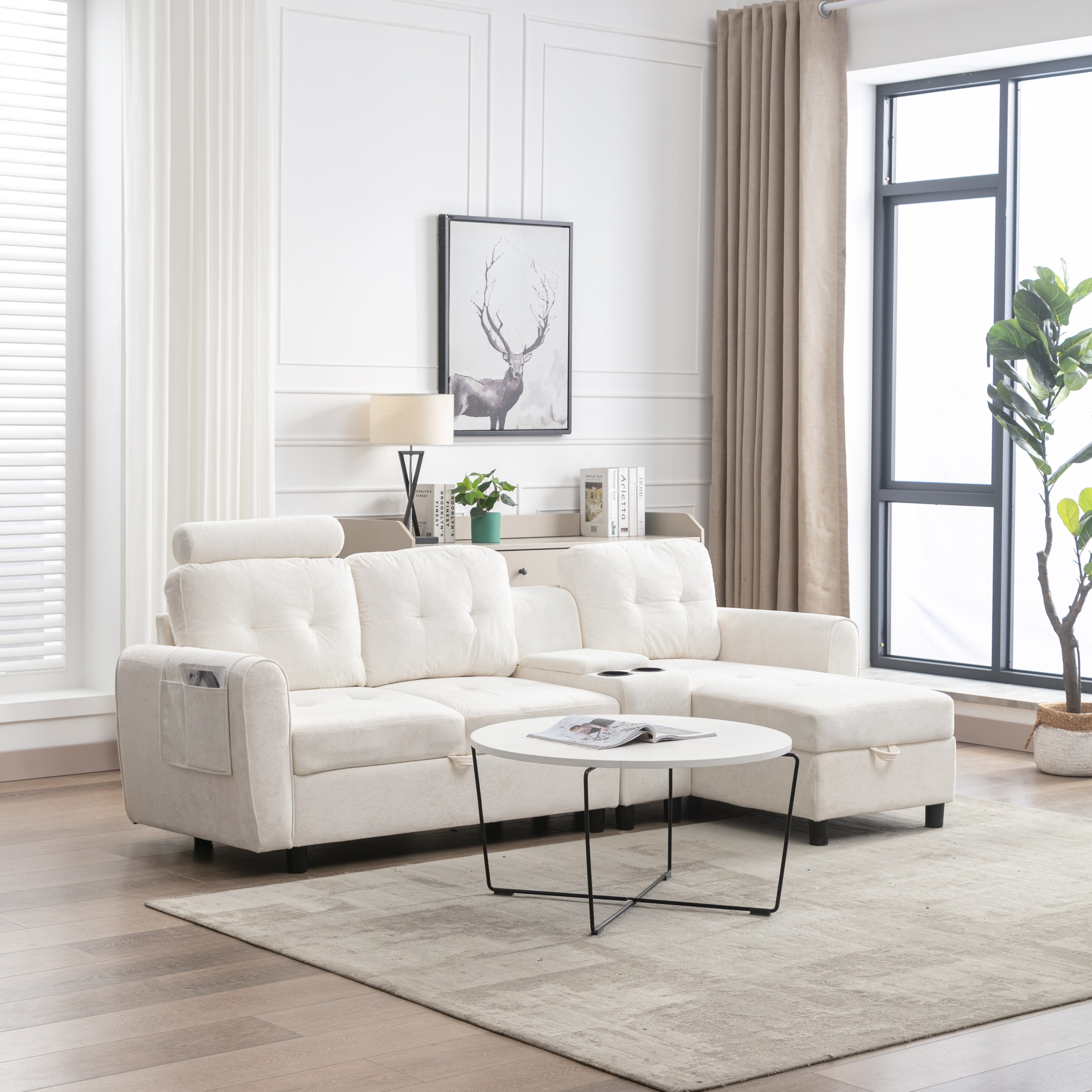 Grande point gray 5 new arrivals pc power reclining sectional