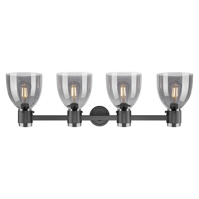 Innovations Lighting Downtown Urban - Lawton Bell - 4 Light 34" Wall-Mounted Bath Vanity Light