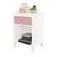 preview thumbnail 14 of 37, Spacious Kids Nightstand with Drawer and Shelf