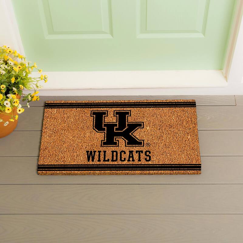 University of Kentucky Monochrome Indoor/Outdoor Coir Door Mat - 28" x 16"