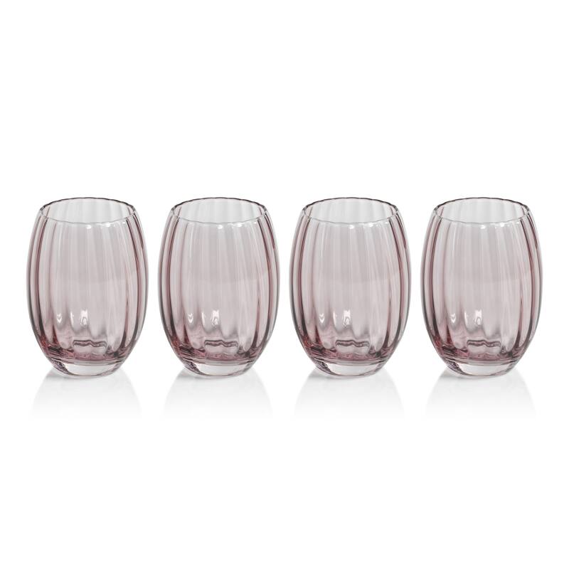 Malden Optic Stemless All-Purpose Glasses, Set of 4