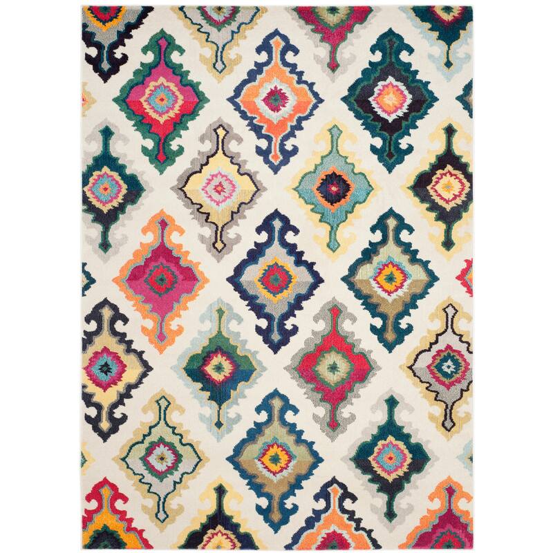 SAFAVIEH Monaco Selvinaz Boho Rug - 9' x 12' - Ivory/Multi
