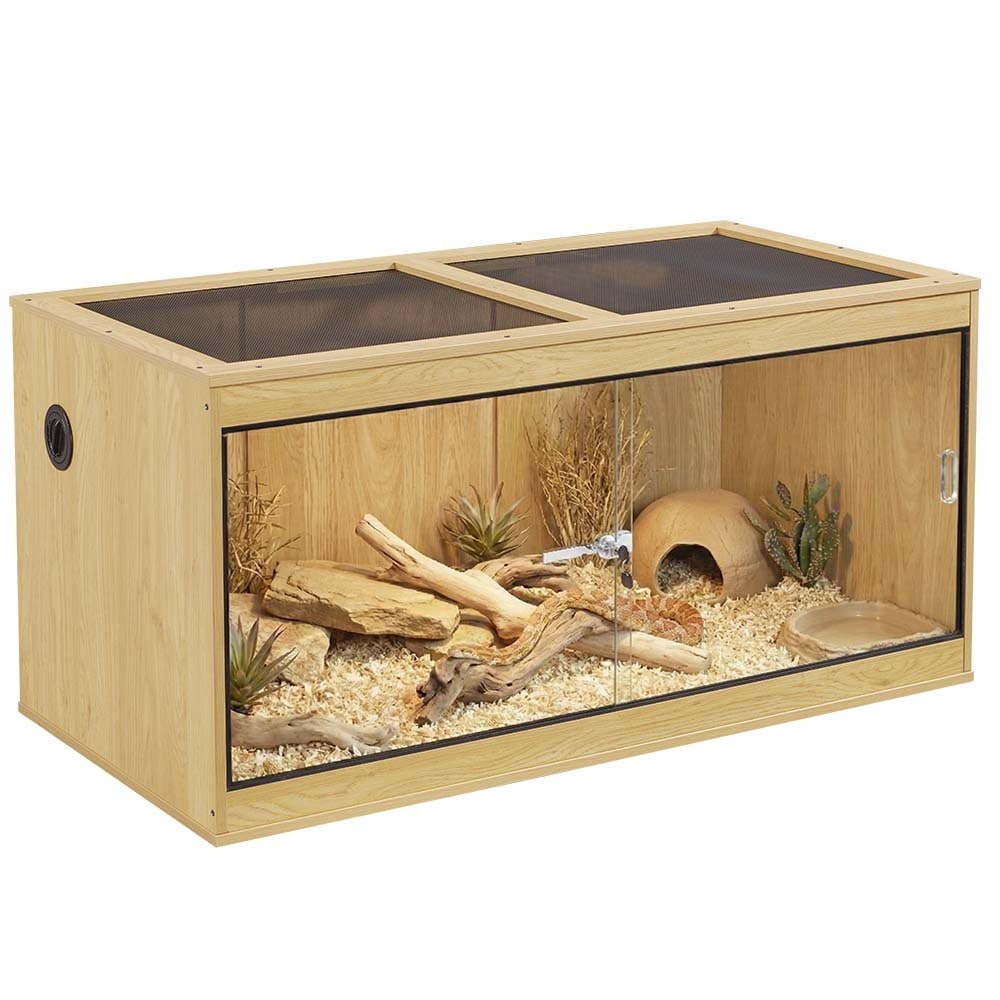 50 Gallon Reptile Terrarium, Reptile Tank for Bearded Dragon and Leopard Gecko - 50 gallon