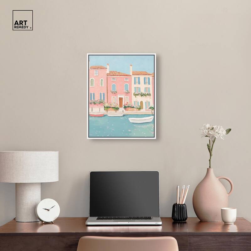 Adrift in Venice Canvas by Art Remedy