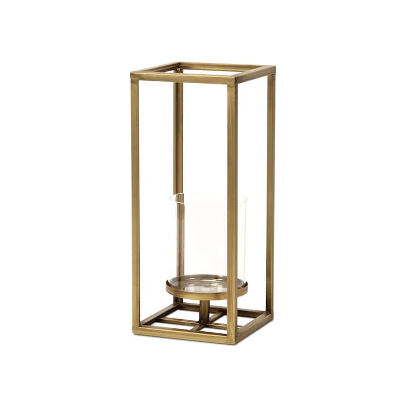 Pembertale Tall Square Gold Metal Lantern