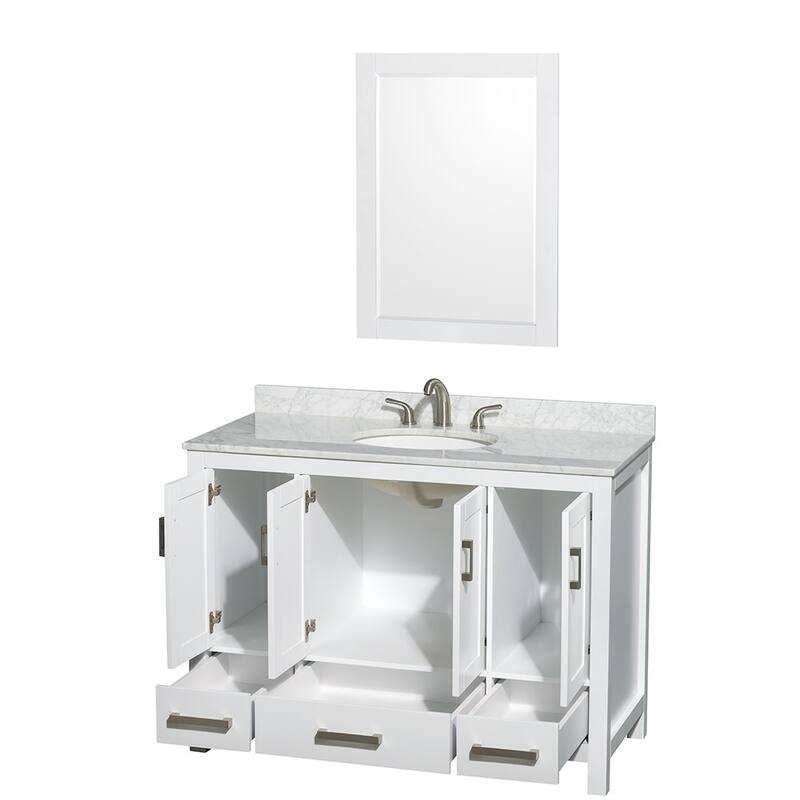 Wyndham Collection WCS141448SUNOM24 Sheffield 48" Freestanding Single