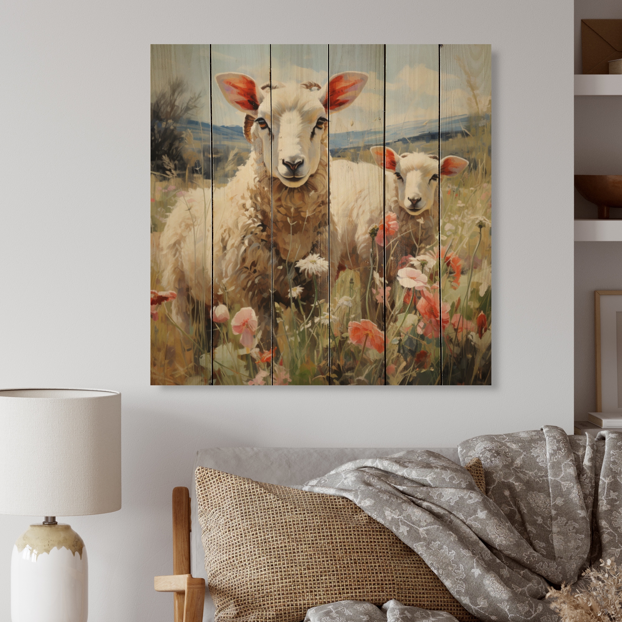 Sheep lampshade on sale