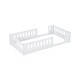 preview thumbnail 9 of 24, Wood Twin Size Floor Bed Toddler Bed Cribs with Surrounded Fences and Small Opening, Curved Design Protects Baby Kids Safe