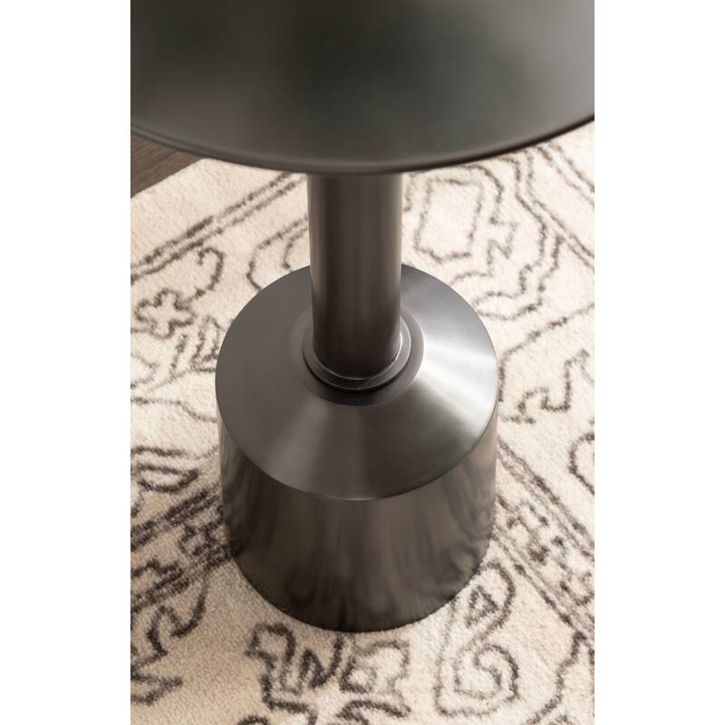 Kate and Laurel Cannings Round Metal Table