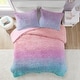 preview thumbnail 2 of 26, Intelligent Design Talia Ombre Shaggy Faux Fur Comforter Set
