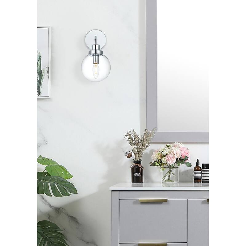 Elegant Lighting LD7031W8 Hanson 12" Tall Bathroom Sconce