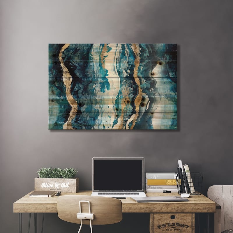 Effectus I Print On Wood by Isabelle Z - Multi-Color