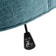 preview thumbnail 8 of 9, SAFAVIEH Soho Tufted Linen Swivel Adjustable Office Chair - 25.2" x 27.2" x 33.9"