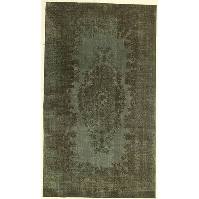 Luxor Dark Green Area Rug - 5' 9'' X 10' 0'' - 5' 9'' X 10' 0''