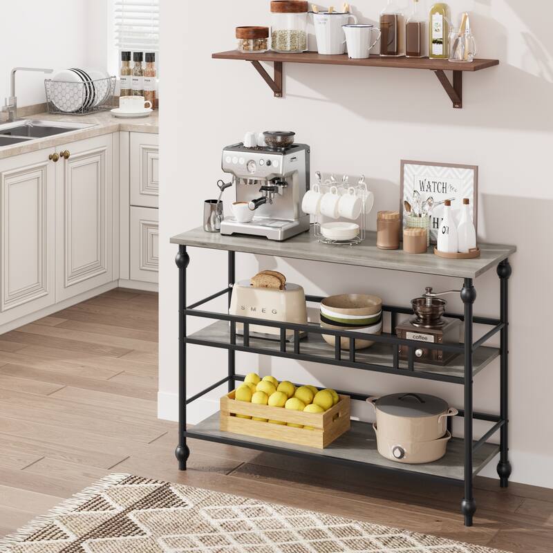 Console Table, 3-Tier Sofa Tables Narrow Entryway Table