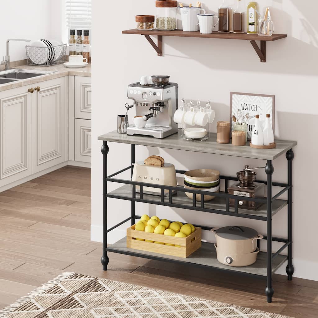 Console Table, 3-Tier Sofa Tables Narrow Entryway Table