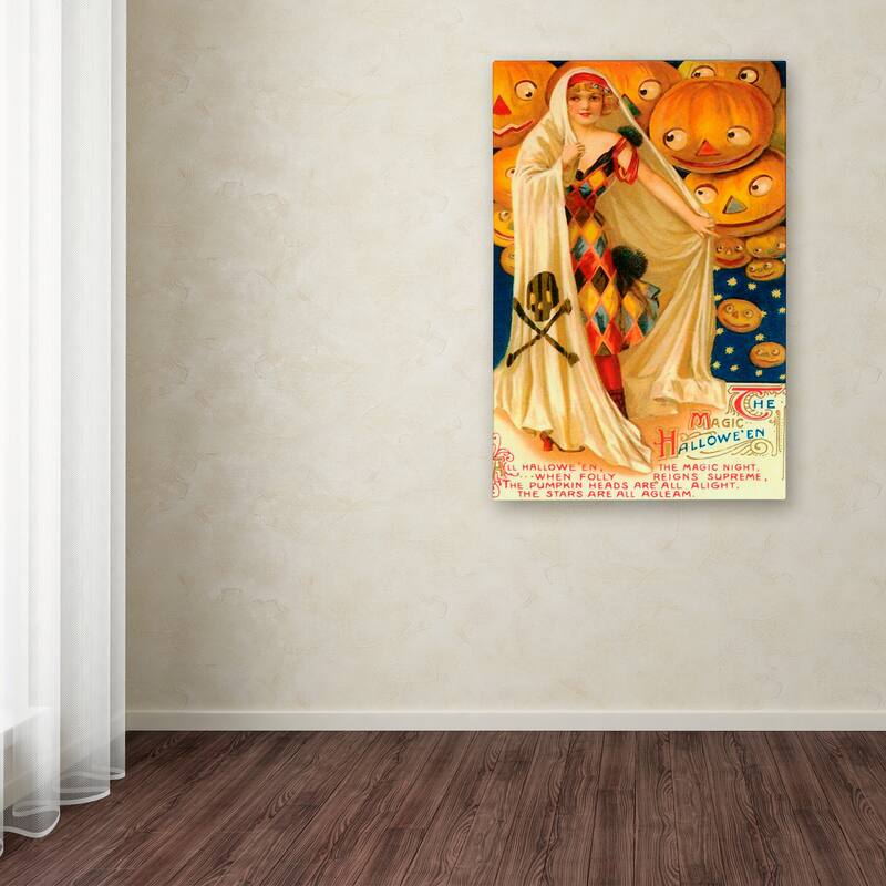 Vintage Apple Collection 'Halloween Beauty Pumpkins' Canvas Art