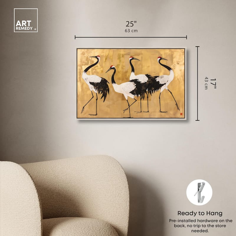 Birds of Gold Canvas by Art Remedy