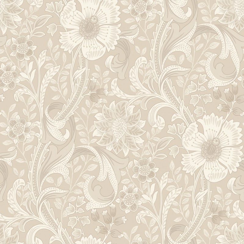 Chesapeake Liora Beige Floral Trail Wallpaper