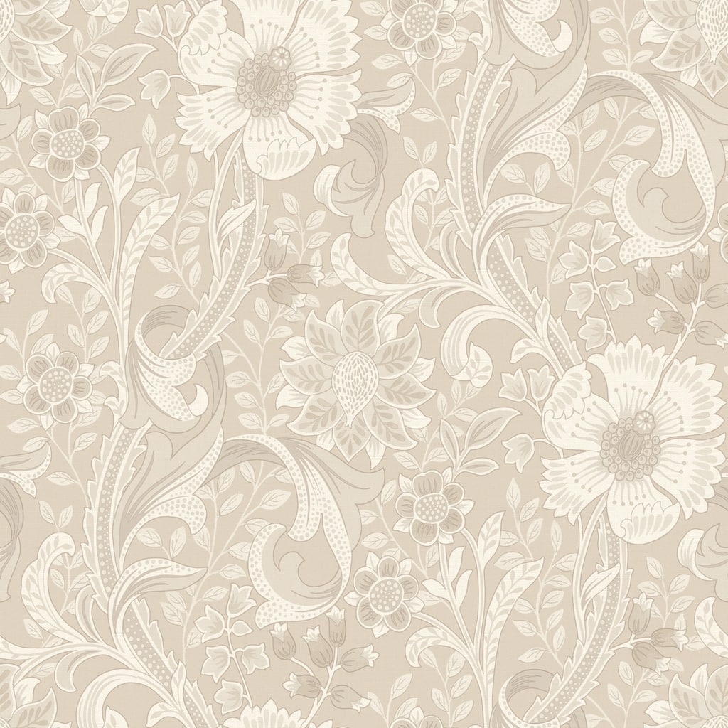 Chesapeake Liora Beige Floral Trail Wallpaper