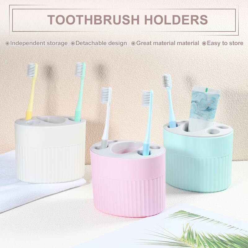 Toothbrush Holders, Bathroom Toothbrush Holders, Toothbrush Storage Organizers for Bathroom Storage, 4.69"x3.62"x3.73"