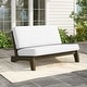 preview thumbnail 1 of 72, Patio Teak Wood Outdoor Loveseat with Cushion Natural Wood - Beige