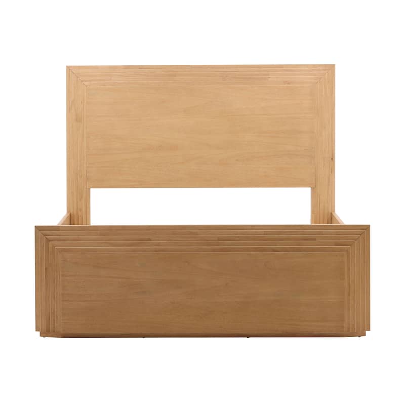 Alpine Rubberwood Platform Bed, Natural