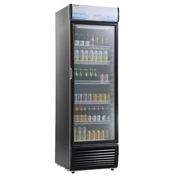 slide 2 of 7, VEVOR Commercial Merchandiser Refrigerator, 14.8 Cu.Ft / 420L Beverage Refrigerator Cooler Merchandiser - 14.8 Cu.Ft / 420L 14.8 Cu.Ft / 420L