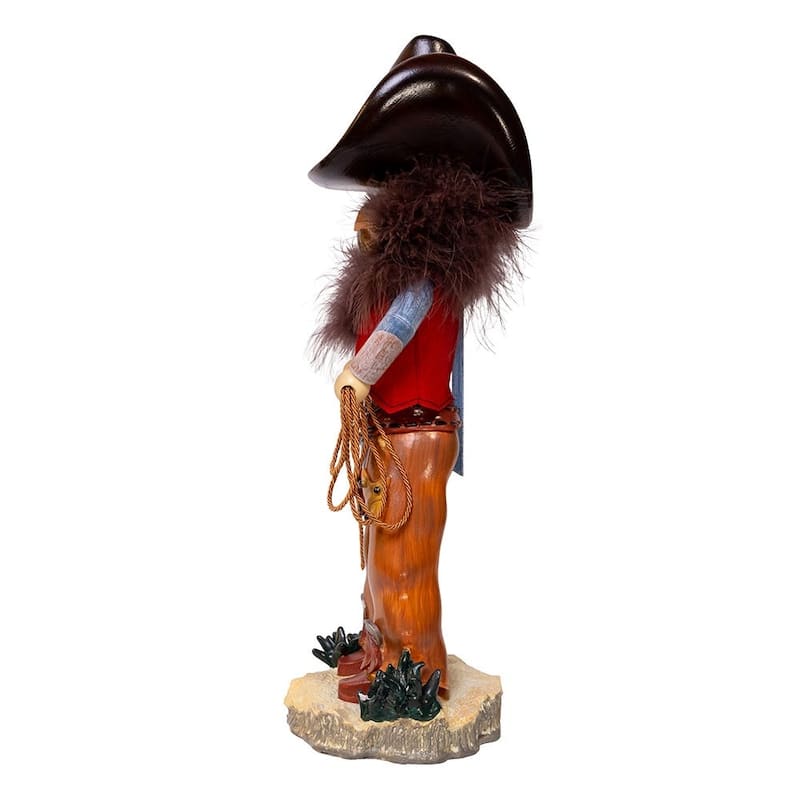 Kurt Adler 18-Inch Hollywood Nutcrackers Cowboy With Lasso Nutcracker