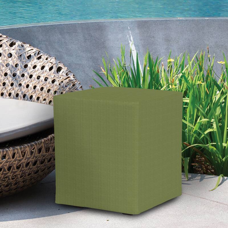 Allan Andrews Universal Outdoor Square Patio Ottoman with Cover, Seascape Collection