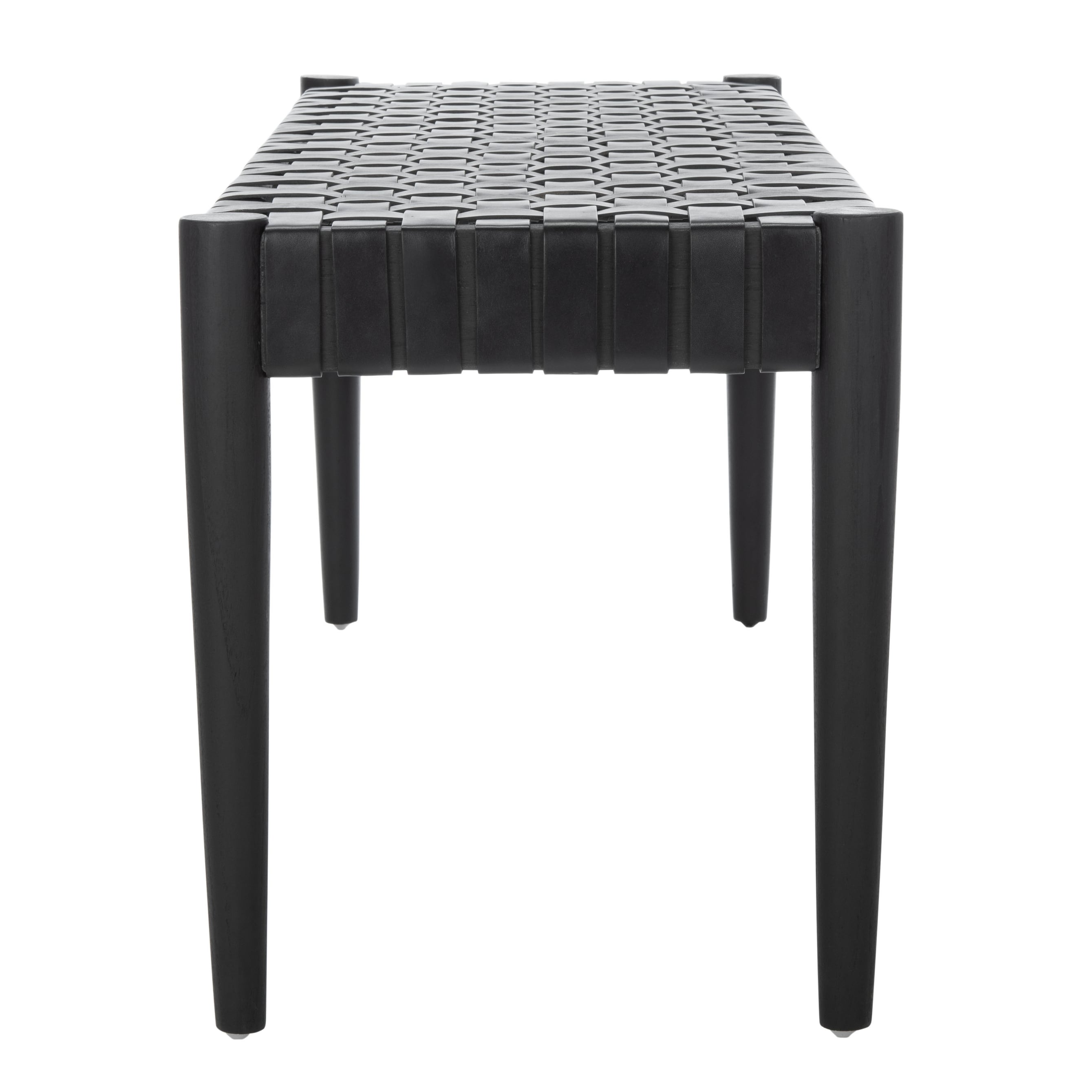 SAFAVIEH Amalia Wood and Leather Bench. On Sale Bed Bath