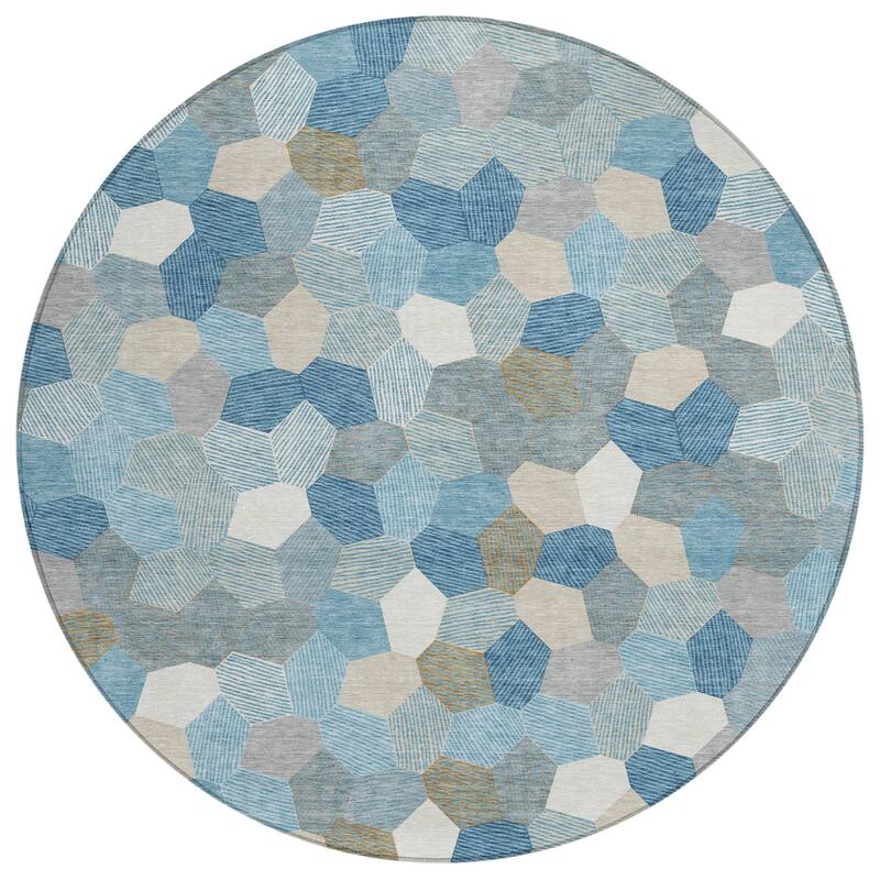 Machine Washable Indoor/ Outdoor Modern Loyd Chantille Rug