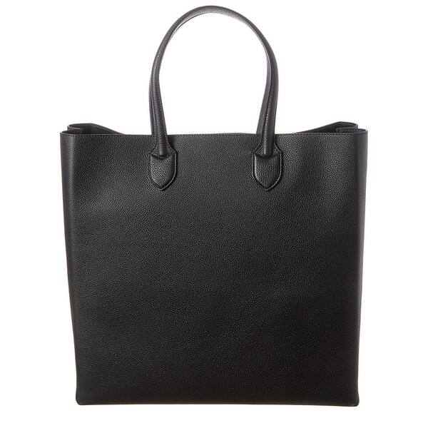 Shop Burberry Large Logo Graphic Grainy Leather Tote Nosize On Sale Overstock 30960835