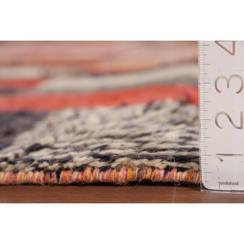 All-Over Plush Moroccan Oriental Area Rug Hand-Knotted Wool Carpet - 8'1" x 10'1"