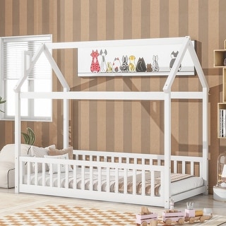 Twin Size House Bed Platform Bed,Multiple Uses