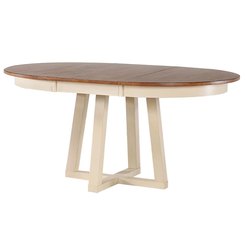 Round Cross Base Dining Table