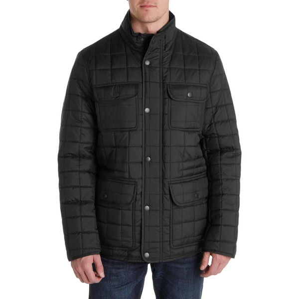 Tommy Hilfiger Mens Puffer Jacket Quilted Military