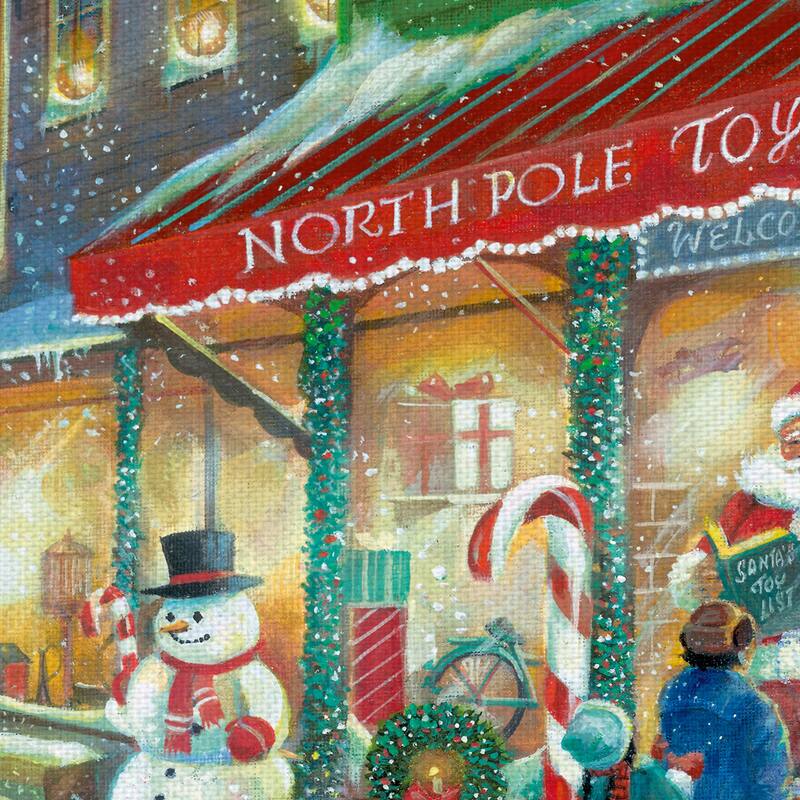 Candy Cane Lane by Ruane Manning Canvas Art Print