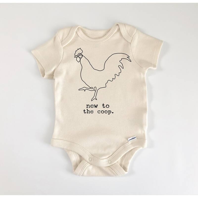 Chicken Boho Coop - Baby Boy Girl Clothes Infant Bodysuit Funny Cute Newborn - Pink - 0-3M